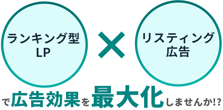 ランキング型LP×リスティング広告で広告効果を最大化しませんか!?